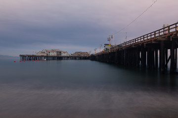 Santa Barbara pier in California, United States.