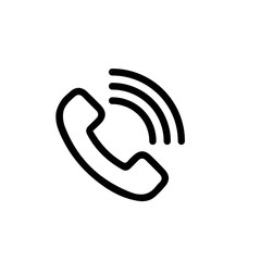 Telephone symbol. Vector illustration.
