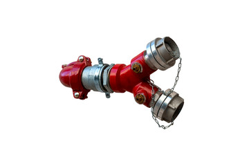 powerful modern fire hydrant isolated on white background
