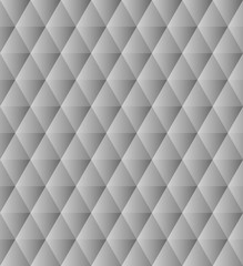 Black and white polygonal triangles simple abstract geometric seamless pattern, vector