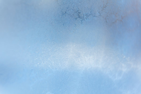 small ice crystals on the gazebo's windows, almost look like an abstract painting