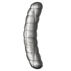 letters dressed in a shiny quilt blanket