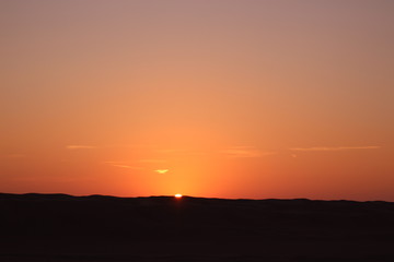 sunrise in mountains