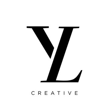 yl or ly logo design vector icon