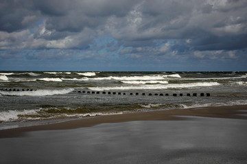 Baltic sea shore in Latvia