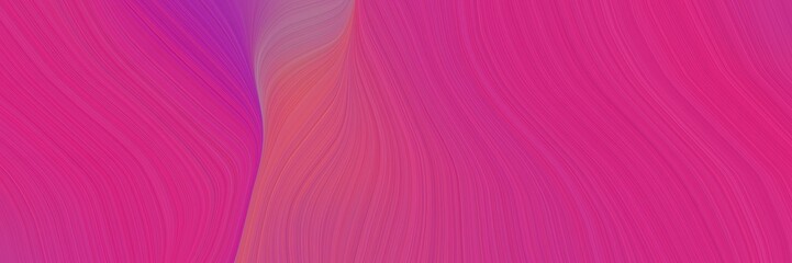 dynamic designed horizontal header with medium violet red, mulberry  and dark orchid colors. dynamic curved lines with fluid flowing waves and curves
