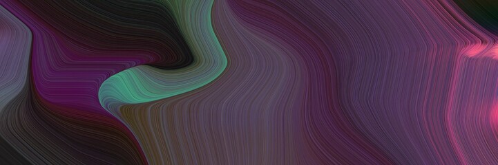 flowing horizontal header with very dark violet, very dark magenta and blue chill colors. dynamic curved lines with fluid flowing waves and curves