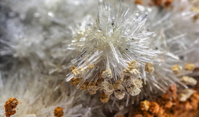 Naklejka premium Aragonite,raw natural mineral beautiful background
