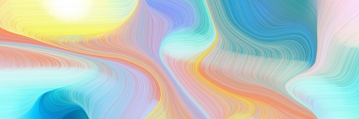 moving horizontal header with pastel gray, light gray and light sea green colors. dynamic curved lines with fluid flowing waves and curves