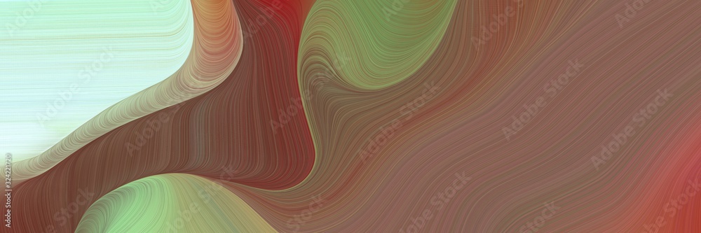 Poster decorative designed horizontal header with pastel brown, tea green and gray gray colors. dynamic cur