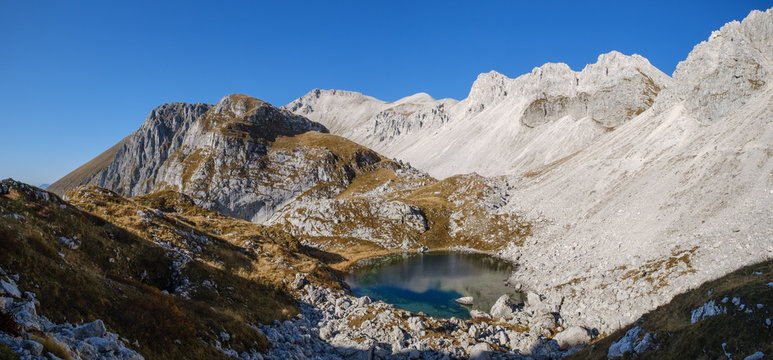 Luznica lake near Krn in autumn