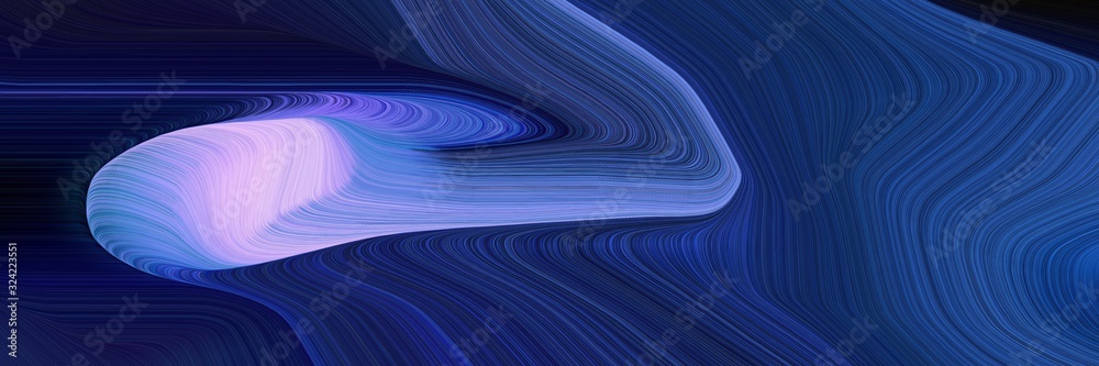 Aufkleber decorative designed horizontal header with midnight blue, light pastel purple and royal blue colors.