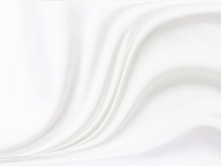 wave of white fabric for abstract background 
