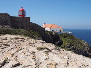 Fototapeta na wymiar Cabo de São Vicente bei Sagres in Portugal - Südwestspitze des europäischen Festlands 