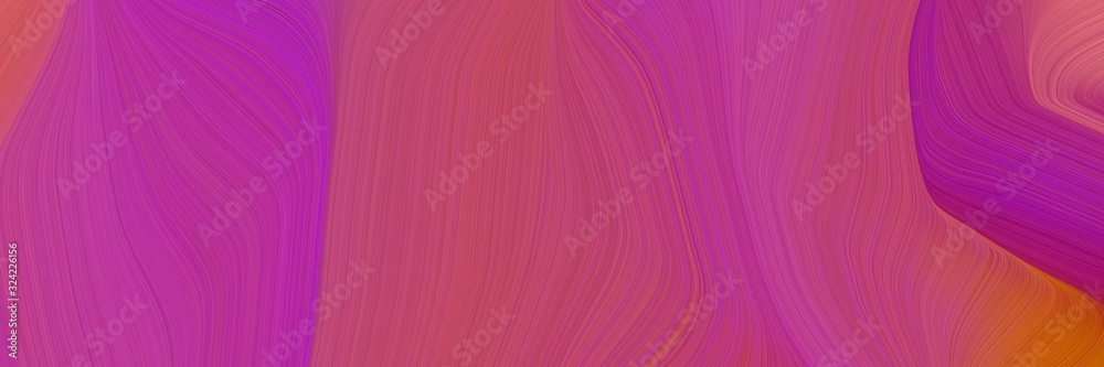 Aufkleber flowing horizontal header with mulberry , coffee and moderate red colors. dynamic curved lines with fluid flowing waves and curves