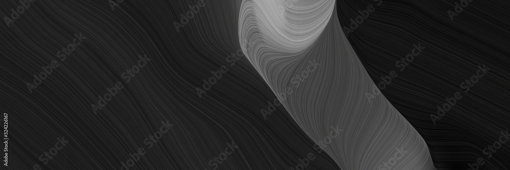 Aufkleber colorful horizontal header with very dark green, gray gray and dim gray colors. dynamic curved lines with fluid flowing waves and curves
