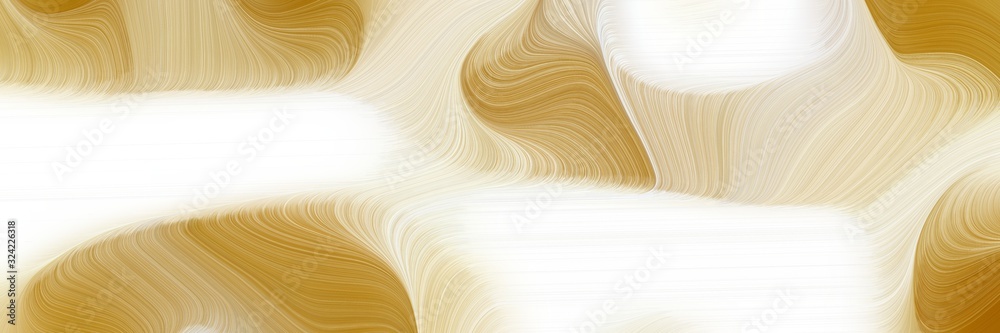 Poster colorful header with antique white, bronze and dark khaki colors. dynamic curved lines with fluid fl