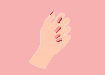 nails polish saloon hand fingernails 