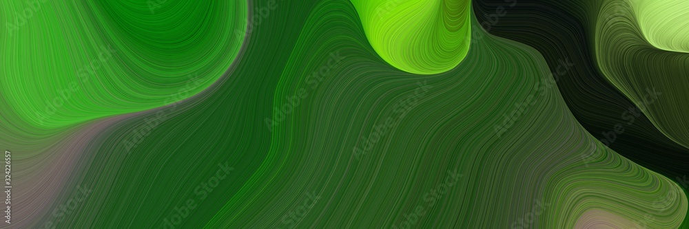 Aufkleber moving designed horizontal banner with forest green, moderate green and very dark green colors. dyna