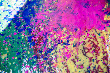 Obraz na płótnie Canvas Mix of paints with wide chromatic range