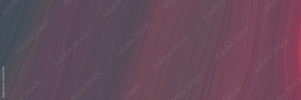 Aufkleber surreal horizontal header with old mauve, pastel brown and dark moderate pink colors. dynamic curved lines with fluid flowing waves and curves