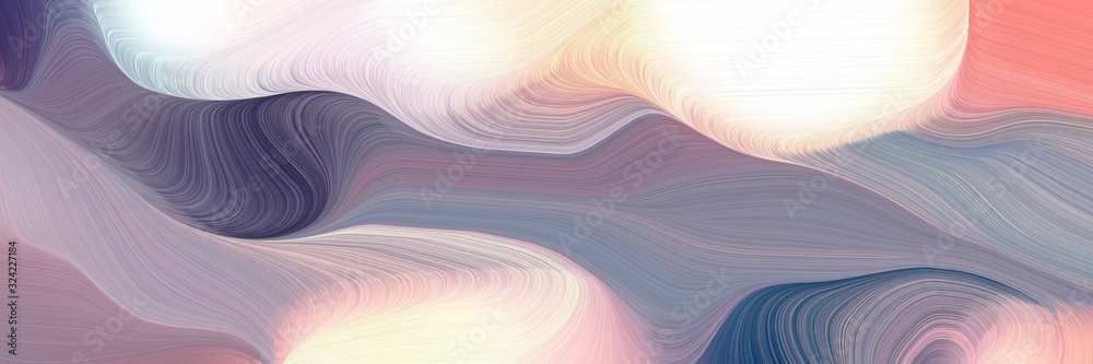 Aufkleber decorative header design with silver, pastel purple and linen colors. dynamic curved lines with flui