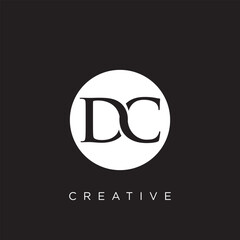dc logo design vector icon