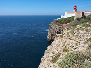 Fototapeta na wymiar Cabo de São Vicente bei Sagres in Portugal - Südwestspitze des europäischen Festlands 
