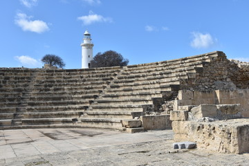 Park archeologiczny teatr grecki w Paphos Cypr © Barbara Bajorek