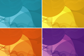 Background template in four colors