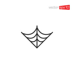 Spider Web Icon Design Vector