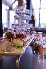 Dessert buffet in a chic atmosphere