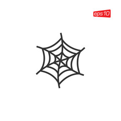 Spider Web Icon Design Vector