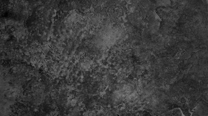 black concrete wall background. dirty stone cement floor