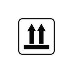 This side up packaging symbol icon. Vector illustration design on white background