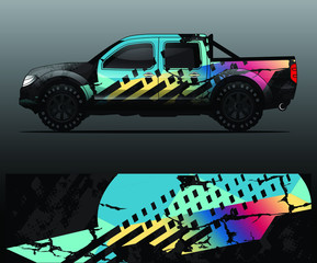 truck decal graphic wrap vector, abstract background