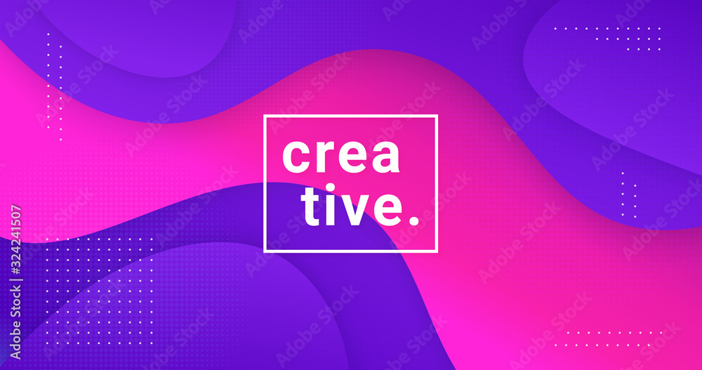 Poster abstract fluid liquid background vector design.