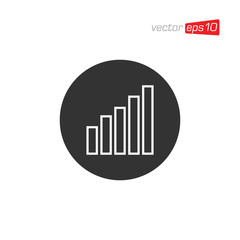 Growth Chart Icon Logo Design Vector