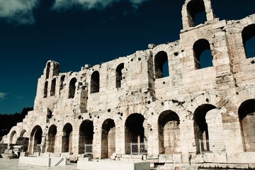 Naklejka premium View of the Odeon of Herodes Atticus in Athens, Greece.