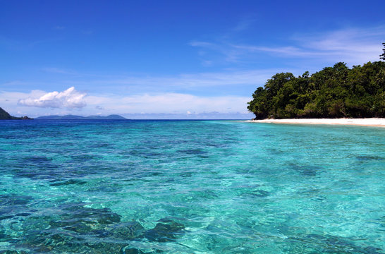 Molana Island In Saparua District In Indonesia