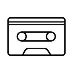Obraz premium audio casette icon vector illustration