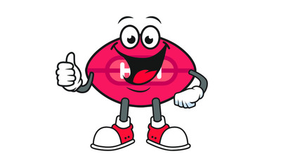 Illustration Vector of rugby cartoon characters flat design Perfect for T Shirt design,logo,sticker eps 10