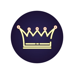queen crown royal isolated icon