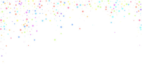 Festive confetti. Celebration stars. Colorful star