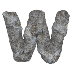 Stone Letters - 3D render