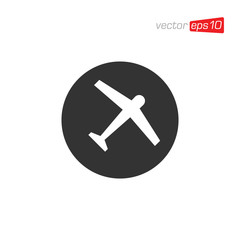 Plane Transportation Icon Logo Design Vector