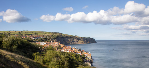 Robin Hoods Bay View from cliffs