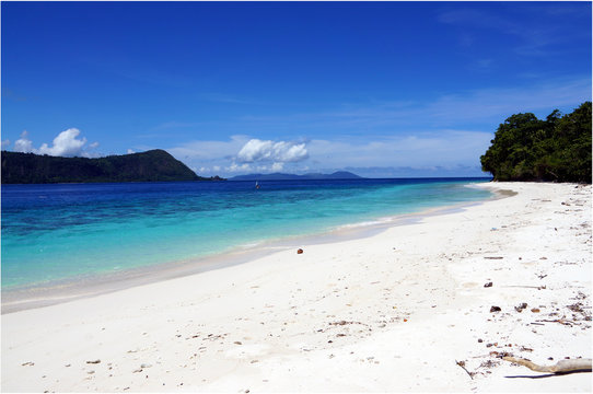 Molana Island In Saparua District In Indonesia