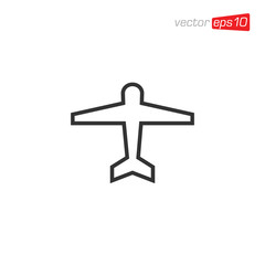 Plane Transportation Icon Logo Design Vector