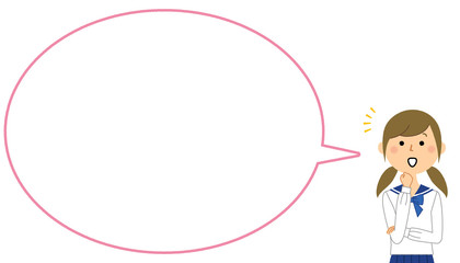 気付く学生　ふきだし